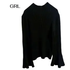 GRL 長袖ニットハイネック カジュアル デート ギャル