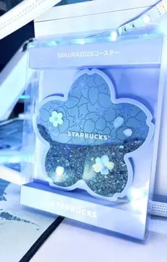 スタバ　SAKURA2026 コースター　エアリーブルー