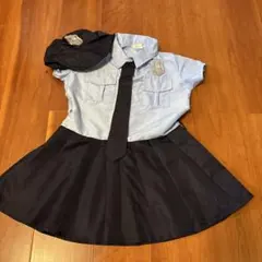 警察官コスチューム（帽子・ネクタイ付き）　130cm