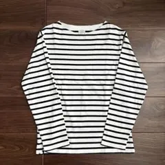 【UNITED ARROWS】 ボーダーカットソー　長袖　ホワイト　Ｍ　メンズ