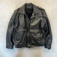 牛革✨ レザージャケット ボアライナー付 A-2 G1 フライトブラック LL