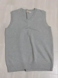 グレー Vネック ニット スクールベスト