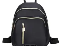 レディース リュック 防水 ブラック ゴールド