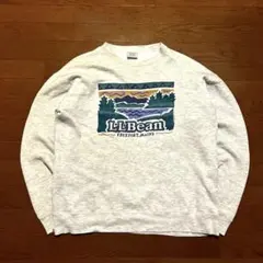 80s USA製 L.L.Bean スウェットMサイズ 短丈 ボックスシルエット