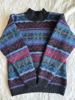 ウールリッチ　ノルディック柄　80s 香港製