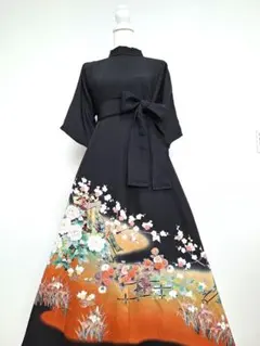 着物リメイクワンピース3721