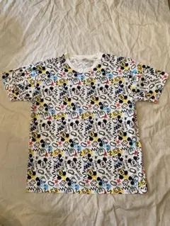 ミッキーマウスのTシャツ、総柄、ディズニー