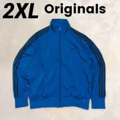 2XL アディダス オリジナルス ファイヤーバード トラックジャケット ブルー青