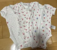ミキハウス　ホットビスケッツ 肌着　ロンパース 60サイズ 3枚