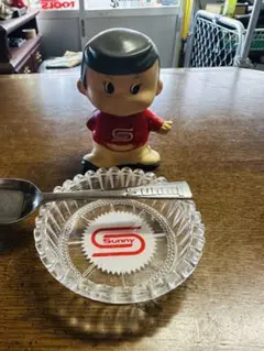 当時物】昭和レトロ 食器棚 Sunny サニー ワインレッド レトロポップ