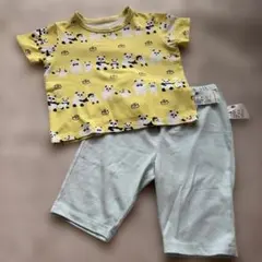 UNIQLO パンダ銭湯 ベビーパジャマ イエローのサムネイル