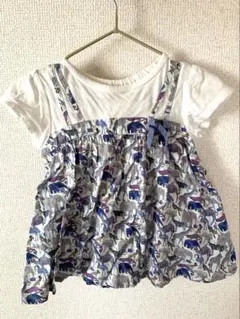 センスオブワンダー　リバティ柄チュニック 90サイズ