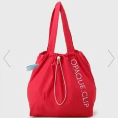 OPAQUE.CLIP 大容量エコバッグ レッド　推しエコバッグ