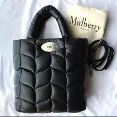 mulberry マルベリー ビッグソフティ 2wayトートバッグ ブラック 黒