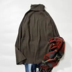 新品　ジャーナルスタンダード　カシミヤ混　ワイドリブタートルネック　ニット