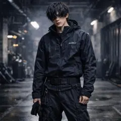 【超軽量】エディバウワー 2way M相当 ナイロンジャケット 黒 人気 テック