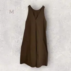 ロングワンピース　重ね着　前後2way　カジュアル　　お花見　体型カバー