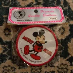 夢*様 レトロ ミッキーマウス ワッペン
