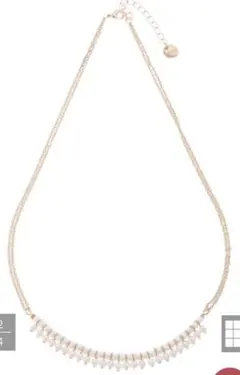 earth music&ecology パールポイントネックレス