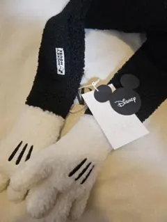 値下【新品未使用 メルカリ便】ZARA ミッキー　マフラー タグ付 完売品