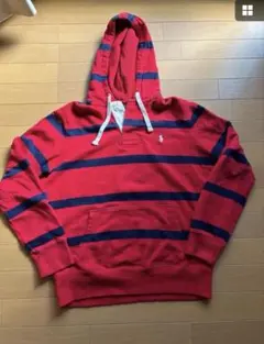 【人気デザイン】ポロ ラルフローレン ボーダー プルパーカー 古着 ユニセックス