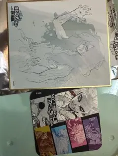 ヒロアカ原画展　色紙　アートコースター　死柄木弔　ヴィラン