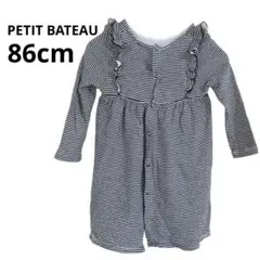 ⭐️美品⭐️ PETIT BATEAU【86cm】ストライプワンピース 2/3歳