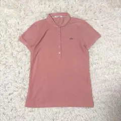 LACOSTE ノースリーブポロシャツ ピンク - メルカリ