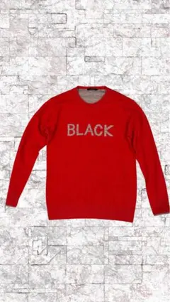 BLACK LABEL BURBERRY レッドニットセーター バーバリー