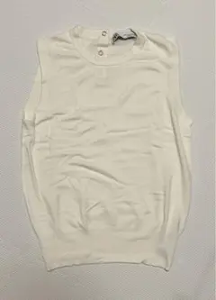 美品　ZARA ホワイトベスト
