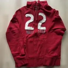 Hollister ジップアップパーカー レッド XLのサムネイル