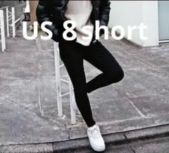 8ショート　人気モデル　アメリカンイーグル　スキニー　黒　ジェギング