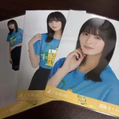 遠藤さくら 乃木坂46 Tシャツ 静岡ver. 生写真 3種コンプ