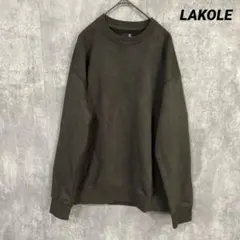 LAKOLE ラコレ　フェイクスエード　長袖　トレーナー　スウェット　Mサイズのサムネイル