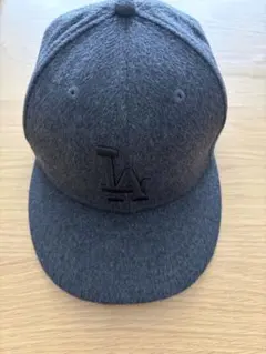 【美品】New Era ニューエラ 59FIFTY カシミヤ LA チャコール