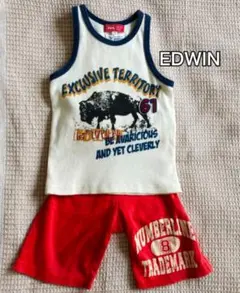 男の子の夏服 上下2点 EDWIN タンクトップ REPAYSAN 短パンのサムネイル