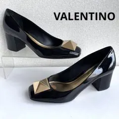 VALENTINO ヴァレンティノ　ワンスタッズ　パンプス　ハイヒール　黒　美品のサムネイル