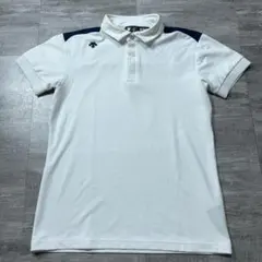 美品 近年モデル DESCENTE デサント ゴルフ 半袖ポロシャツ Mのサムネイル