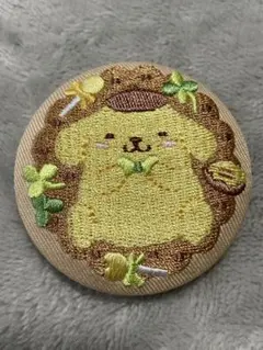 サンリオ ポムポムプリン　刺繍缶バッジ