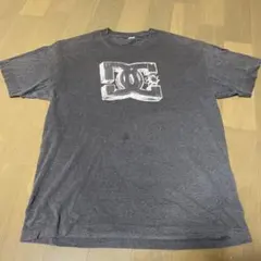 【希少】00s DC SHOES ビッグロゴ Tシャツ フェードグレーのサムネイル