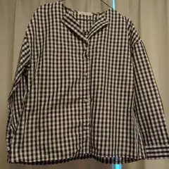 E hyphen world gallery PEACE チェック柄シャツ