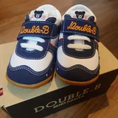 【新品】ミキハウスダブルB シューズ13.5cm