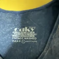 dky VINTAGE WASHED Tシャツ Lサイズ ブルー
