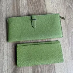 薄型長財布　グリーン　Epoi