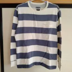 GAP　ストライプ 長袖カットソー ネイビー ホワイト