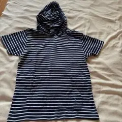 Polo by Ralph Lauren ストライプフードTシャツ M 刺繍