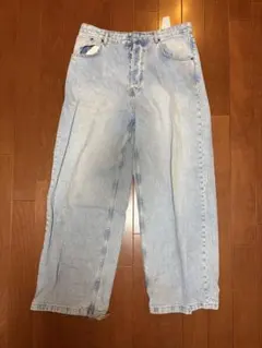 ZARA ライトブルー ワイドレッグデニム
