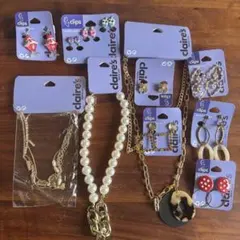 クレアーズ アクセサリー まとめ売り イヤリング ネックレス パーツ取りのサムネイル
