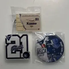【最終値下げ】長崎ヴェルカ 菅野翔太 選手 キーホルダー 缶バッジ セットのサムネイル