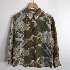 80s-90s WHISTLES 地図柄 シルクシャツ 長袖 メンズM相当 古着 - メルカリ